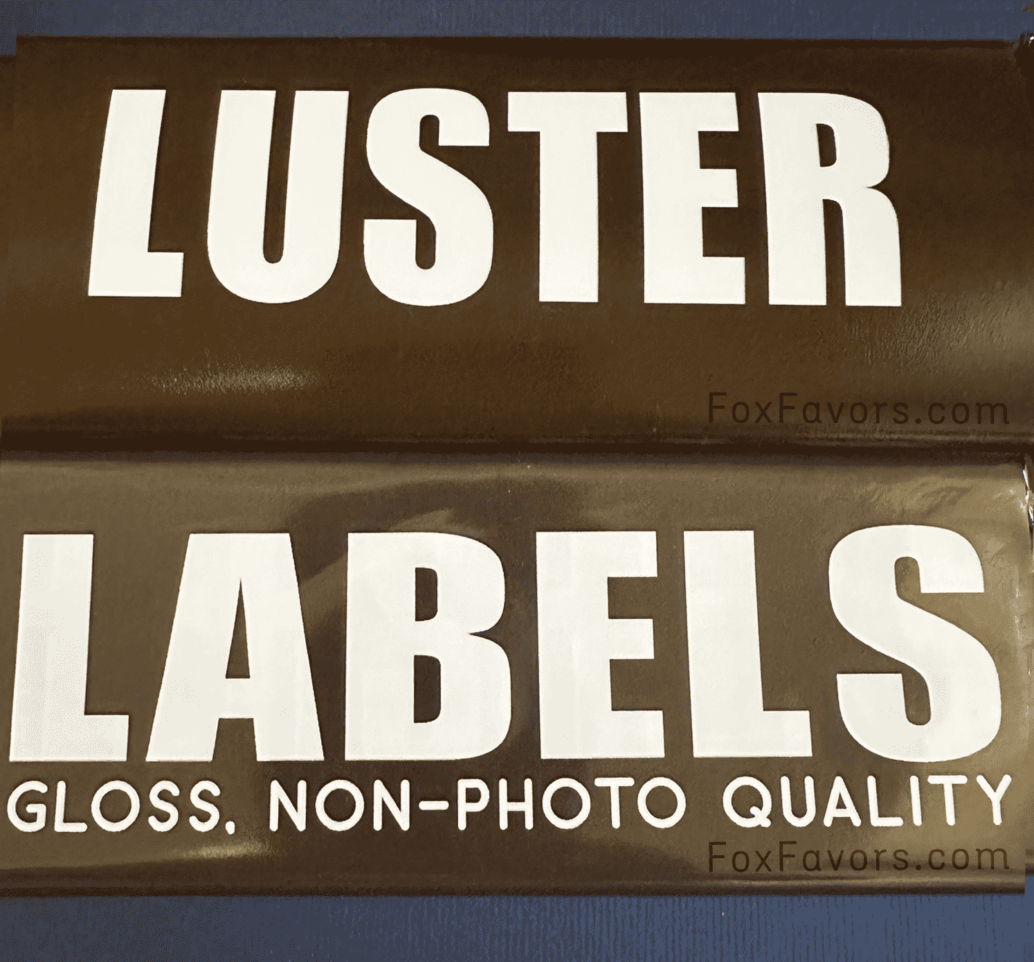 Printed paper finish sample