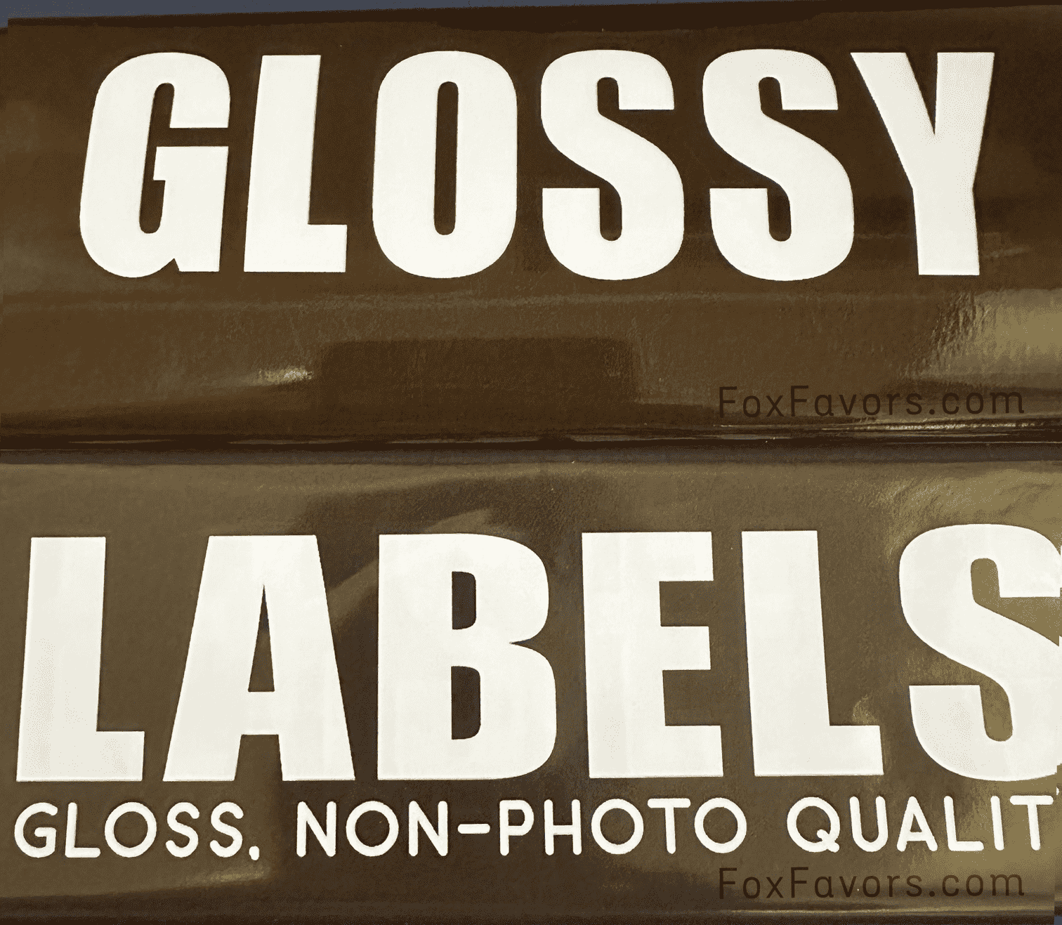 Printed paper finish sample